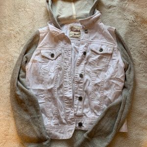 White and grey jacket